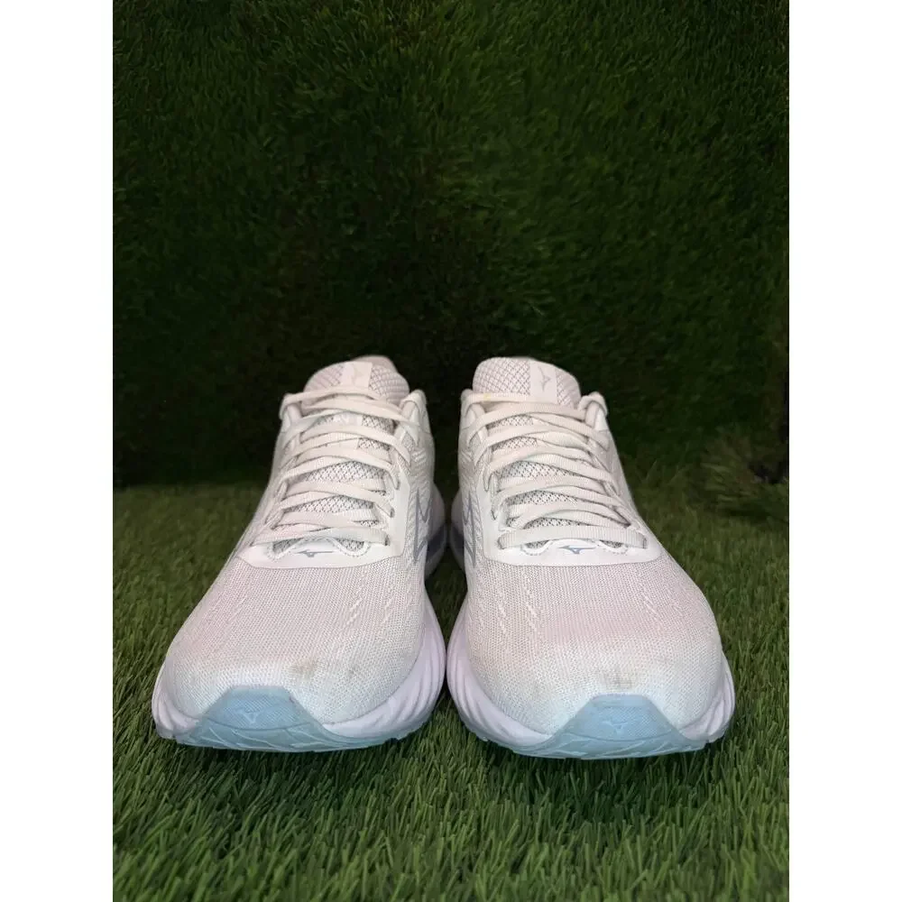 Mizuno Wave Inspire 21 J1GD254475 Athletic Sneaker Womens 9 White Mesh Sports
